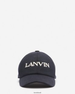 azul-marinho acessórios 8V66TB538 Lanvin gorro de lã mulheres