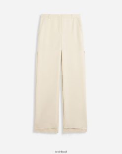 bege claro roupas 8V66TB497 Lanvin saia longa com fenda mulheres