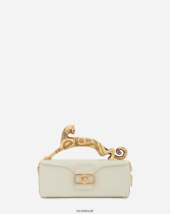 branco acessórios 8V66TB126 Lanvin bolsa lápis de couro para gato mulheres