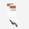 branco/marrom claro acessórios 8V66TB567 Lanvin meias homens