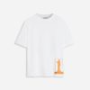 branco óptico roupas 8V66TB249 Lanvin camiseta estampada de arquivo homens
