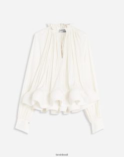 branco roupas 8V66TB26 Lanvin blusa de manga longa mulheres