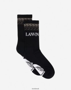 cinza escuro acessórios 8V66TB568 Lanvin meias homens