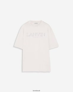 mástique roupas 8V66TB226 Lanvin camiseta clássica paris bordada homens