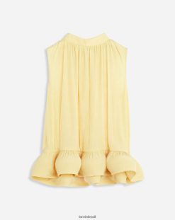 milho roupas 8V66TB1 Lanvin top charmeuse jacquard sem mangas mulheres