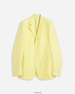 milho roupas 8V66TB329 Lanvin jaqueta trespassada com bolsos homens