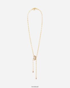ouro/cristal acessórios 8V66TB187 Lanvin partição por colar mulheres