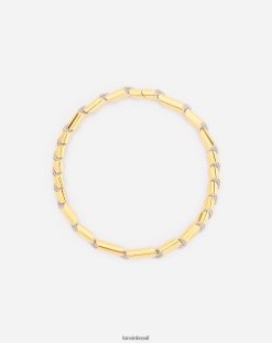 ouro/cristal acessórios 8V66TB192 Lanvin sequência por colar gargantilha de strass mulheres