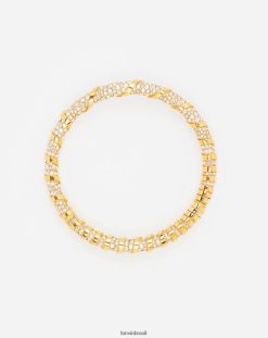 ouro/cristal acessórios 8V66TB200 Lanvin gargantilha melodie de strass mulheres