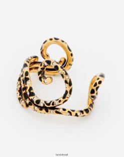 ouro Preto acessórios 8V66TB210 Lanvin pulseira larga rateau mulheres