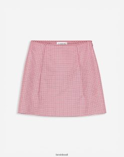 pau-rosa roupas 8V66TB493 Lanvin mini saia estampada mulheres