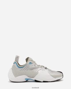 prata sapato 8V66TB431 Lanvin tênis de malha flash-x homens