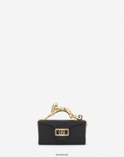 preto acessórios 8V66TB124 Lanvin bolsa de gato nano lápis de couro mulheres