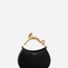 preto acessórios 8V66TB185 Lanvin bolsa hobo cat sm em couro de cordeiro mulheres