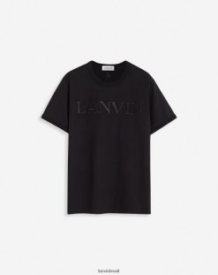 preto roupas 8V66TB114 Lanvin camiseta parisiense mulheres