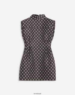 preto roupas 8V66TB51 Lanvin vestido curto justo mulheres
