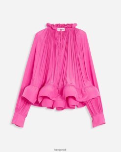 rosa roupas 8V66TB27 Lanvin blusa de manga longa mulheres