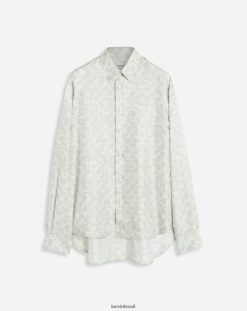 sábio roupas 8V66TB316 Lanvin camisa grande estampada homens