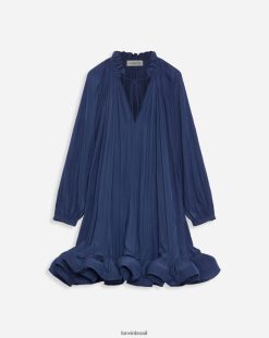tinta azul roupas 8V66TB78 Lanvin vestido curto charmoso mulheres